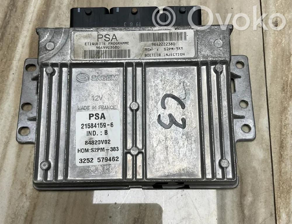 Engine control unit/module ECU   9642222380,9649903680