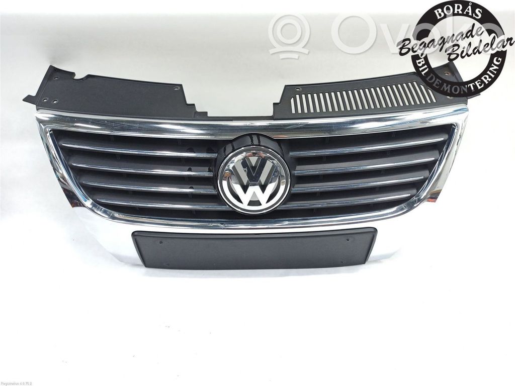 Volkswagen PASSAT B6 Etupuskurin alempi jäähdytinsäleikkö 