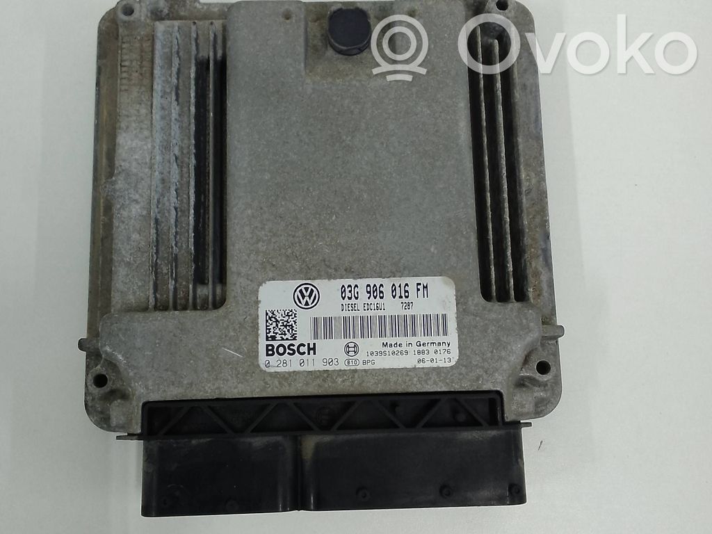 Engine control unit/module   03G906016FM,1039S10269,0281011903