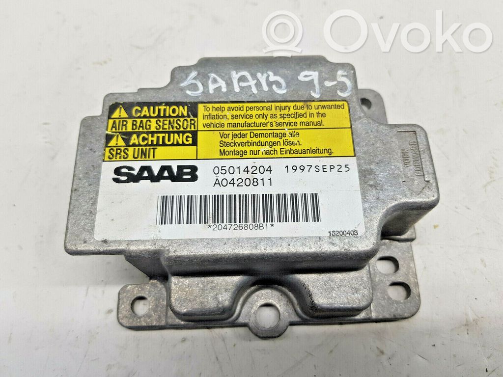 Saab 9-5 Airbag control unit/module 