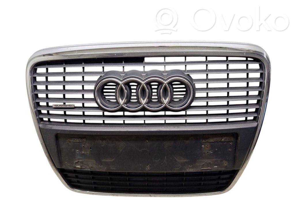 Audi A6 S6 C6 4F Etupuskurin ylempi jäähdytinsäleikkö 