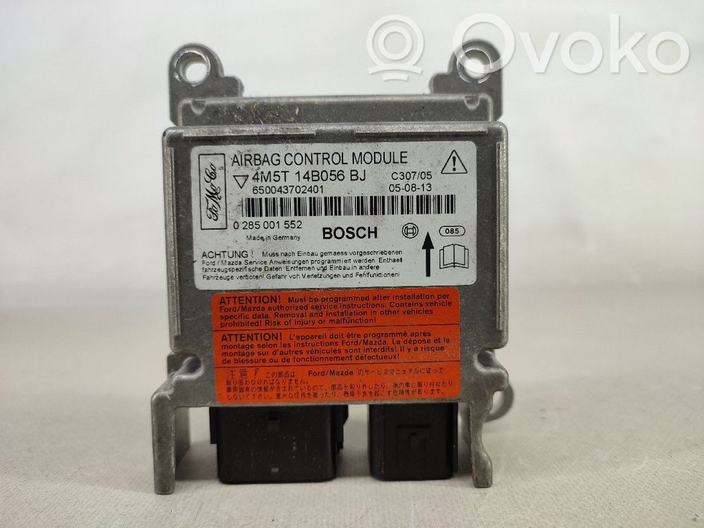 Airbag control unit/module   4M5T14B056BJ,0285001552