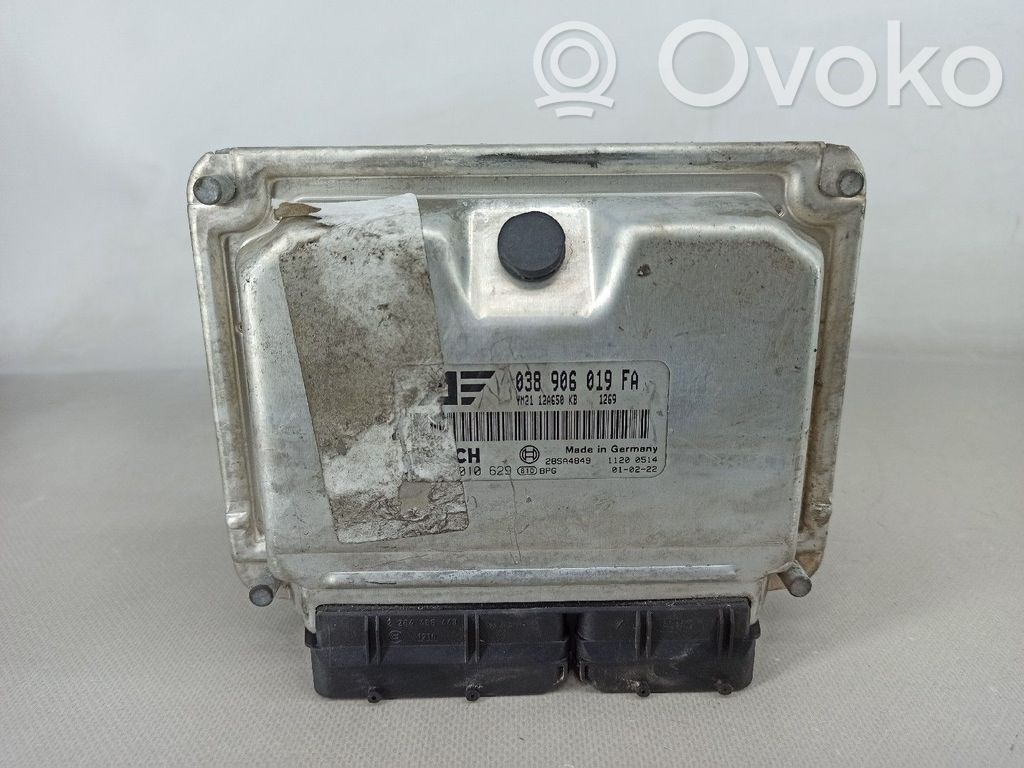 Sterownik / Moduł ECU   038906019FA,YM2112A650KB