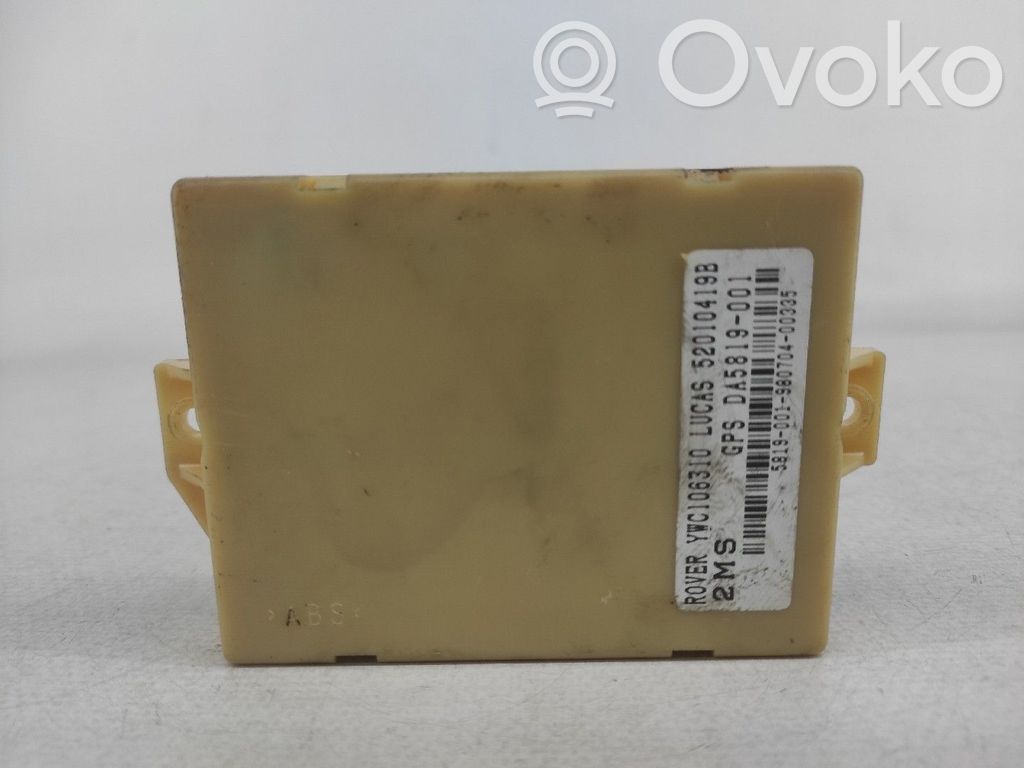 Unidad de control/módulo del motor   YWC106310,52010419B,DA5819001