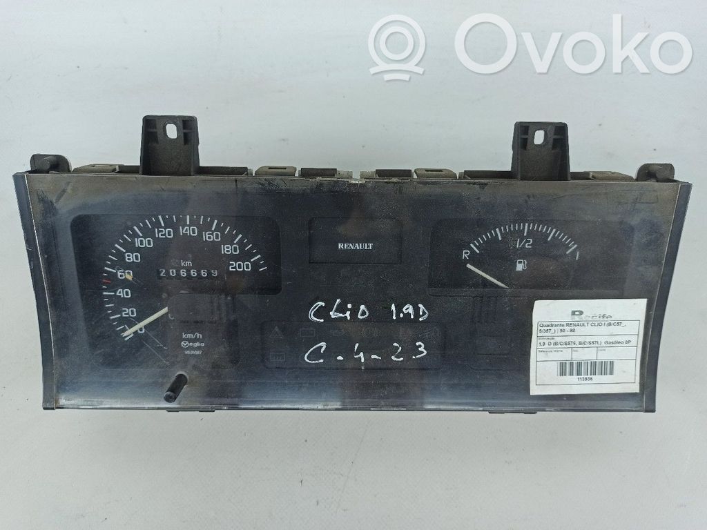 Renault Clio I Speedometer (instrument cluster) 