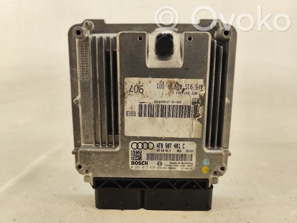 Engine control unit/module   4F0907401C,0281013829,4F5910401B