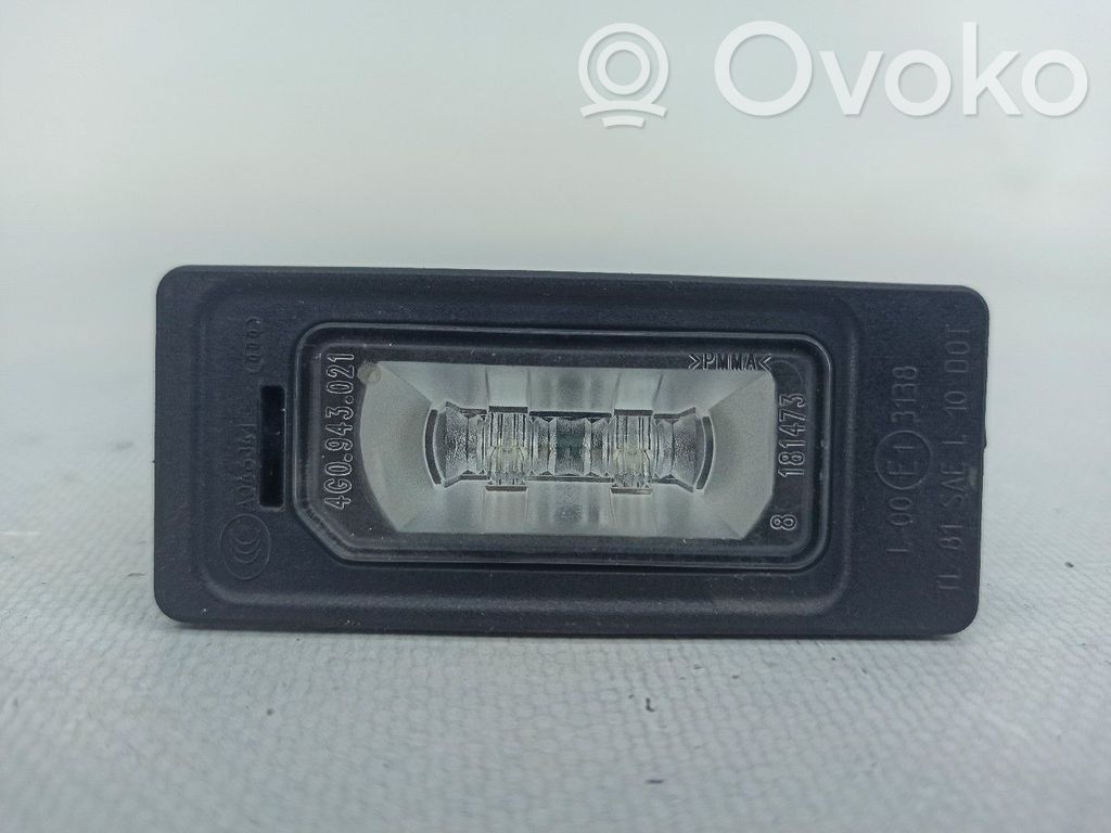 Éclairage de plaque d'immatriculation   4G0943021,2PINOS