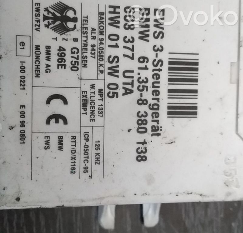 Engine control unit/module   61358380138,608377UTA,HW01SW05