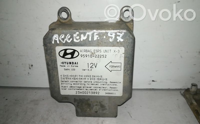 Hyundai Accent Module de contrôle airbag 