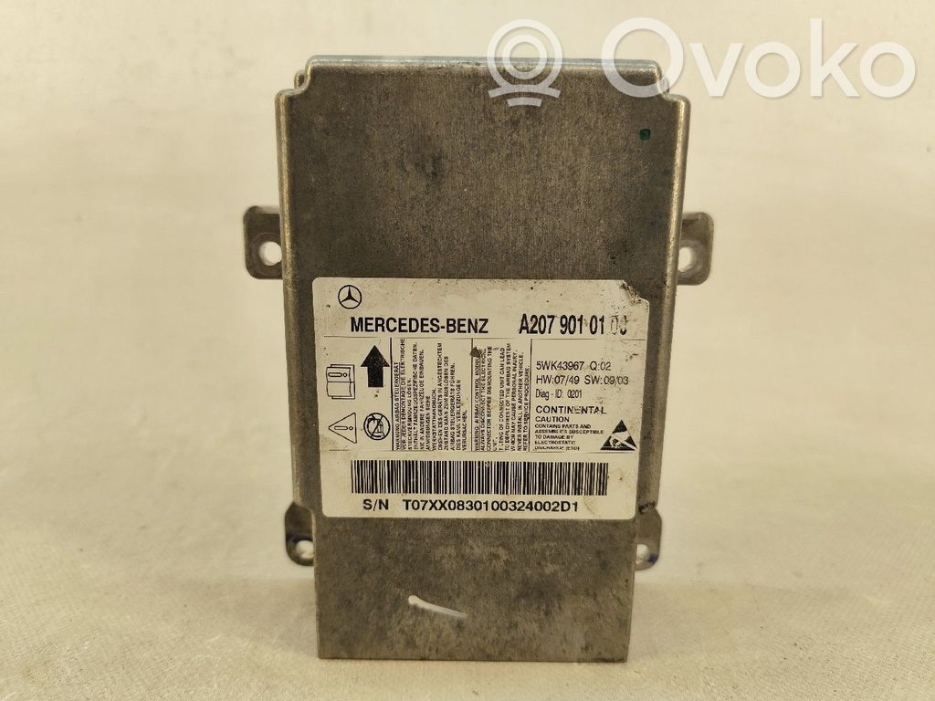 Mercedes-Benz CLK C207 A207 Unitate/modul de comandă airbaguri 