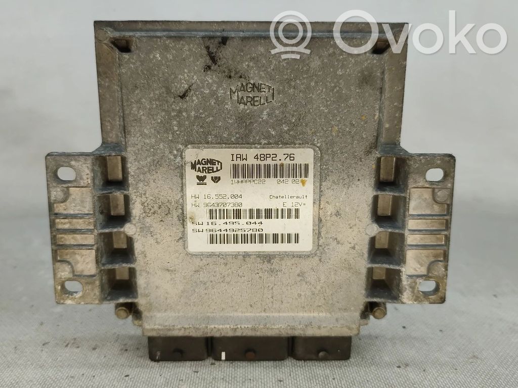 Centralina/modulo del motore   IAW48P276,9643707380,9644925780