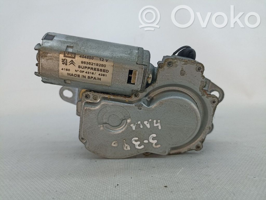 Motor del limpiaparabrisas trasero   9636218280,3PINOS,404650