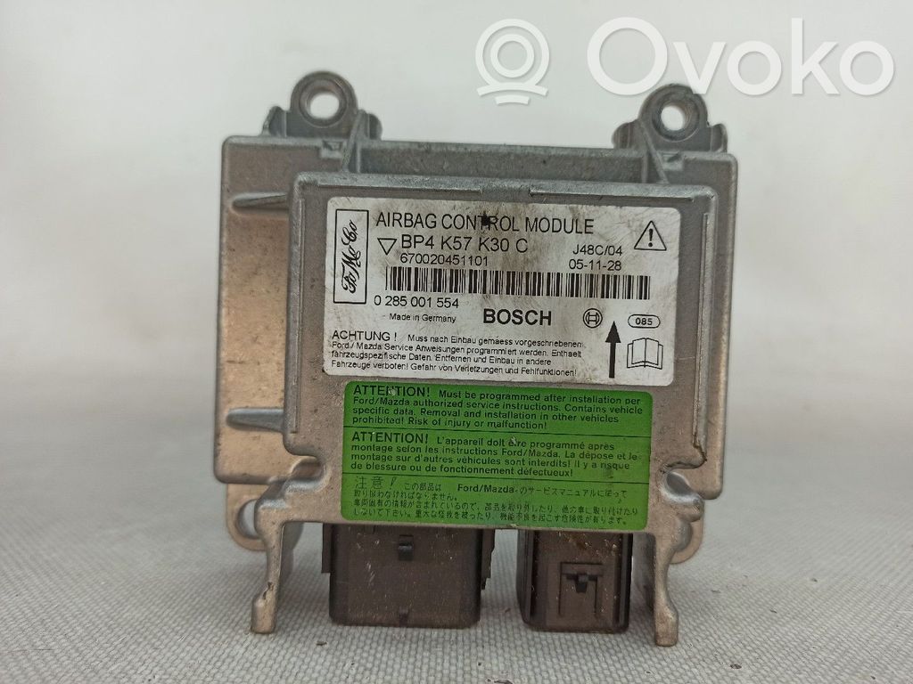Unitate/modul de comandă airbaguri   BP4K57K30C,0285001554