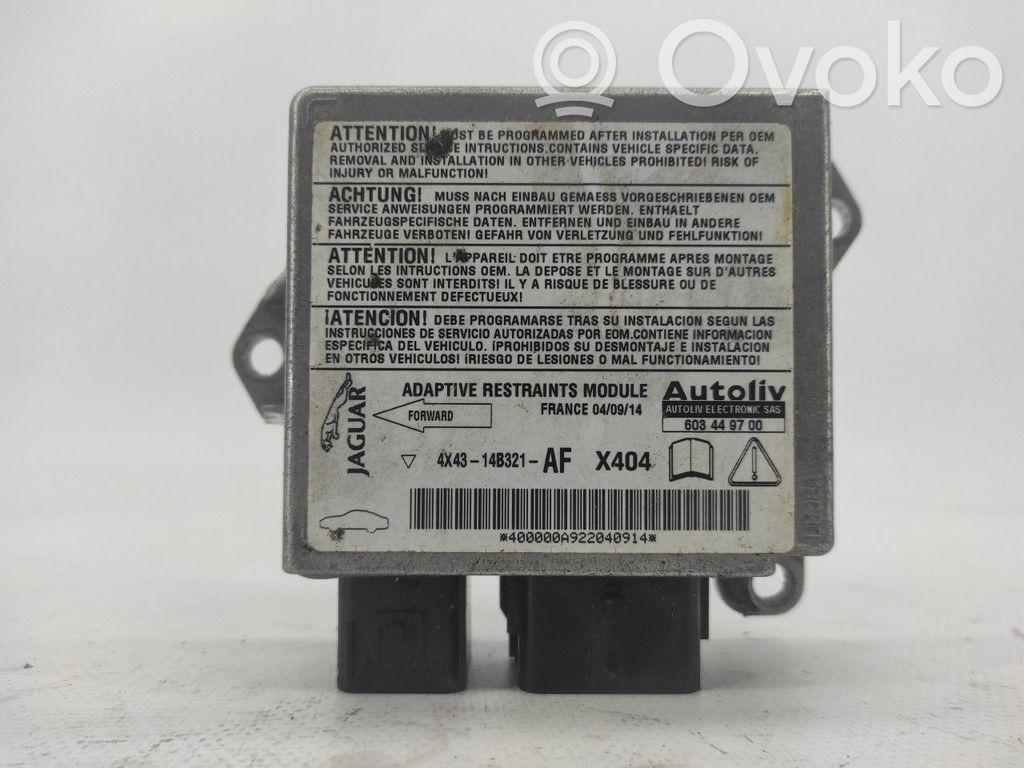 Unidad de control/módulo del Airbag   4X4314B321AF