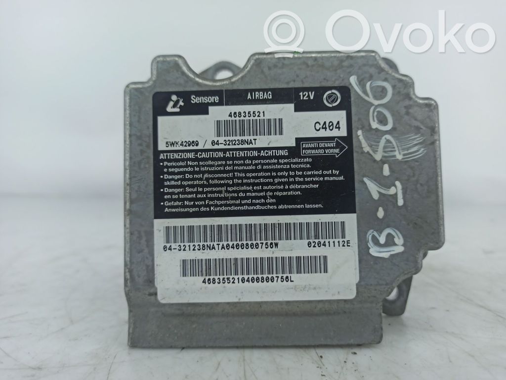 Unidad de control/módulo del Airbag   46835521