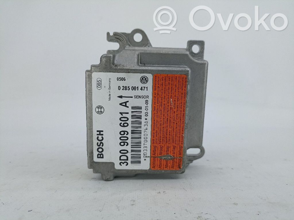 Unidad de control/módulo del Airbag   3D0909601A,0285001471
