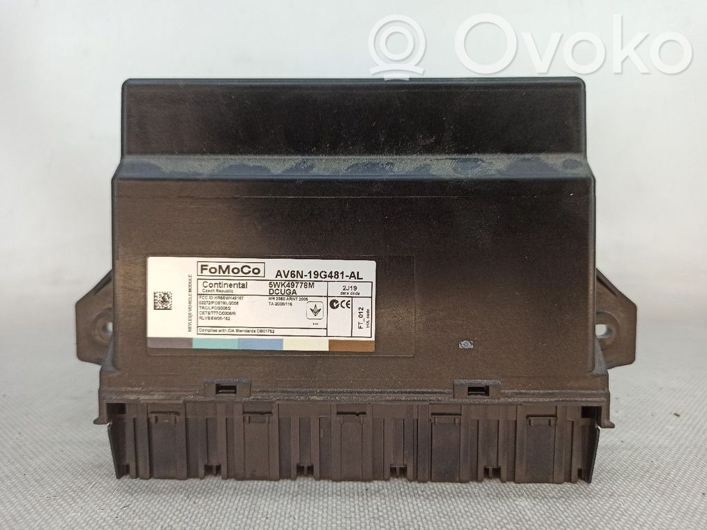 Calculateur moteur ECU   5WK49778M,AV6N19G481AL