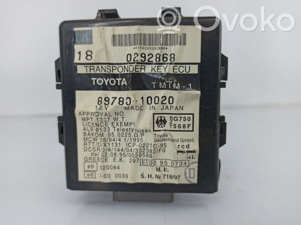 Toyota Starlet (P90) V Relè blocco accensione 