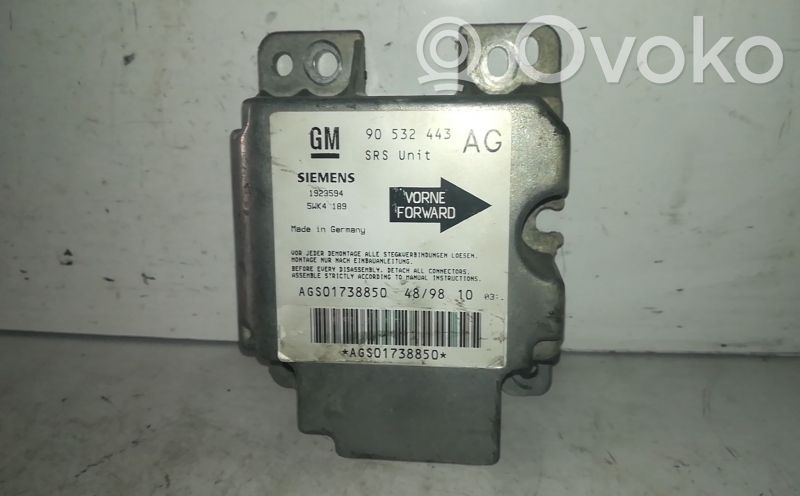 Module de contrôle airbag   90532443,5WK4189