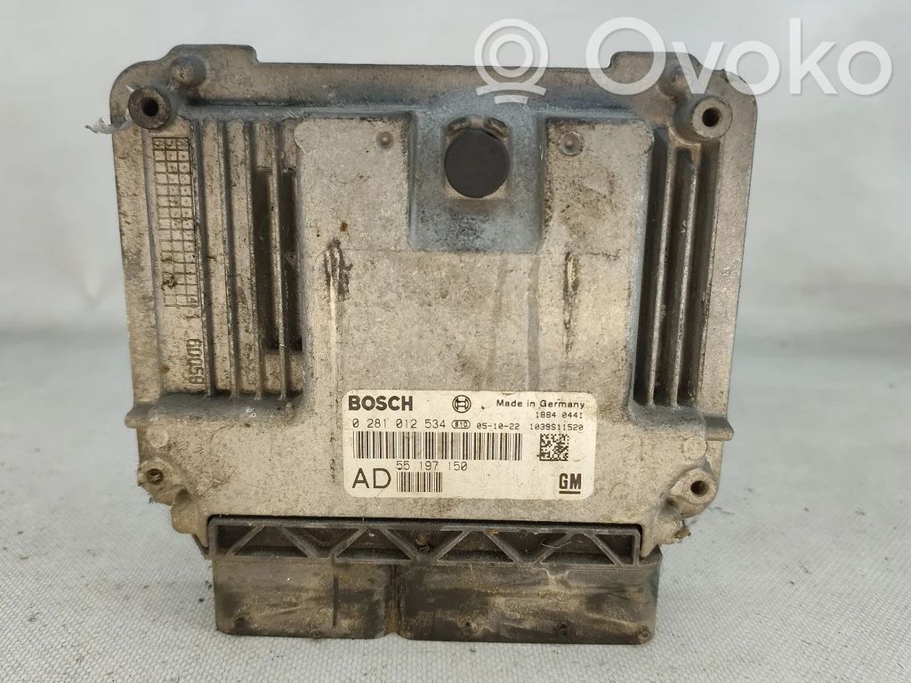 Unidad de control/módulo del motor   55197150,0281012534