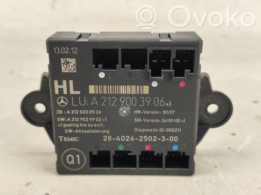 Unitate/modul de control motor   A2129003906,A2128208526,A2129029902,PORTATRASESQUERDA