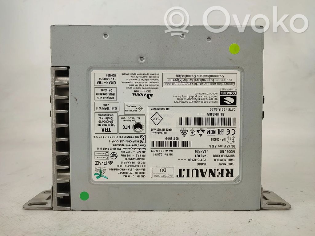 Renault Kadjar Panel / Radioodtwarzacz CD/DVD/GPS 