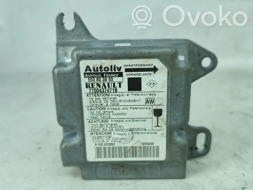 Module de contrôle airbag   7700437471B,550803800