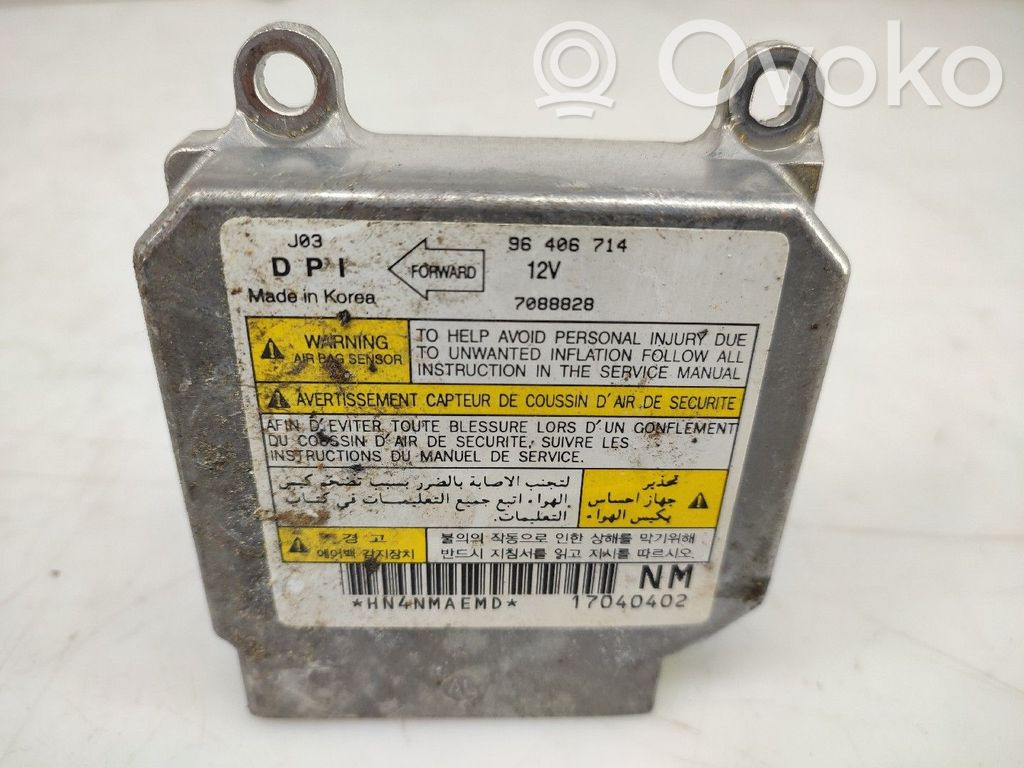 Unidad de control/módulo del Airbag   96406714