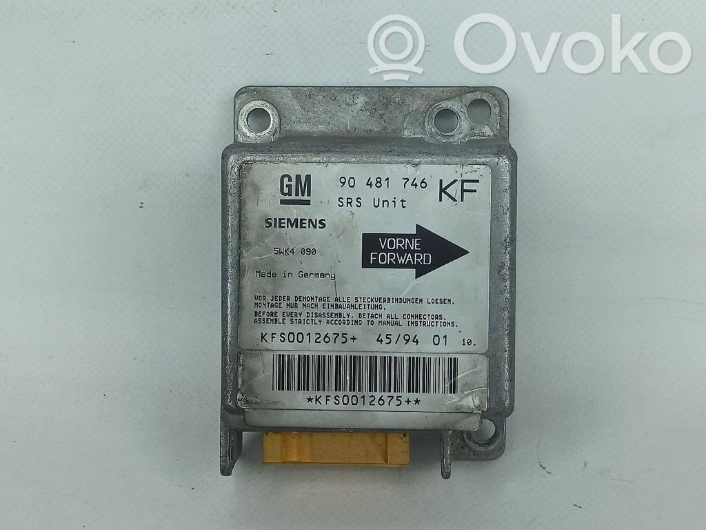 Airbag control unit/module   90481746,5WK4090