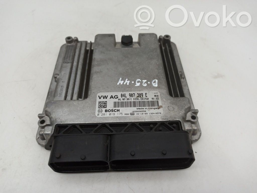 Unidad de control/módulo del motor   04L907309E,0281019175
