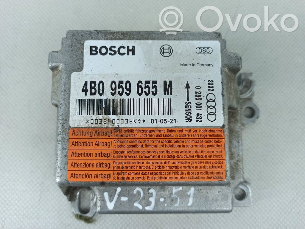 Sterownik / Moduł Airbag   4B0959655M