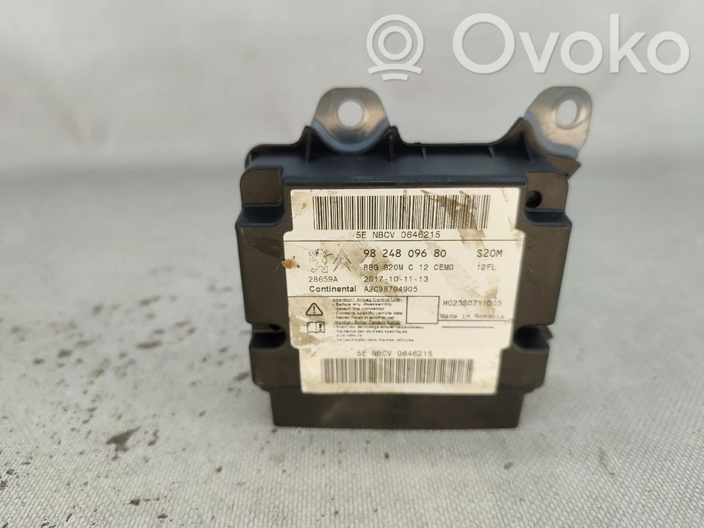 Centralina/modulo airbag   9824809680,A2C98794905