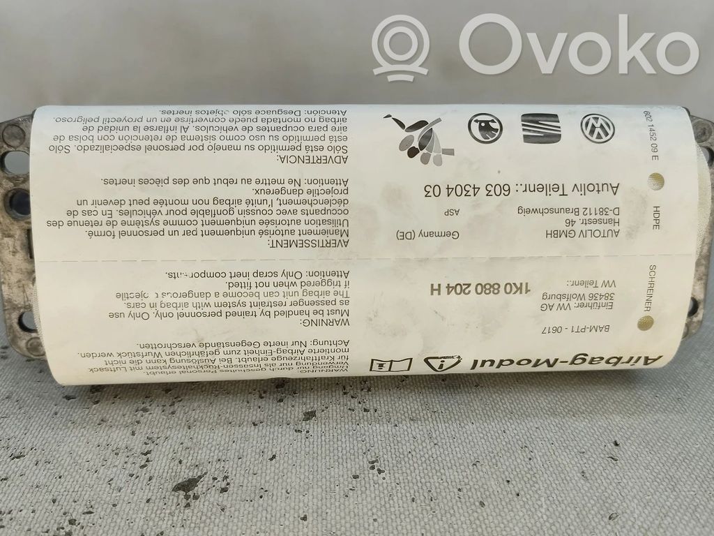 Volkswagen Golf V Poduszka powietrzna Airbag pasażera