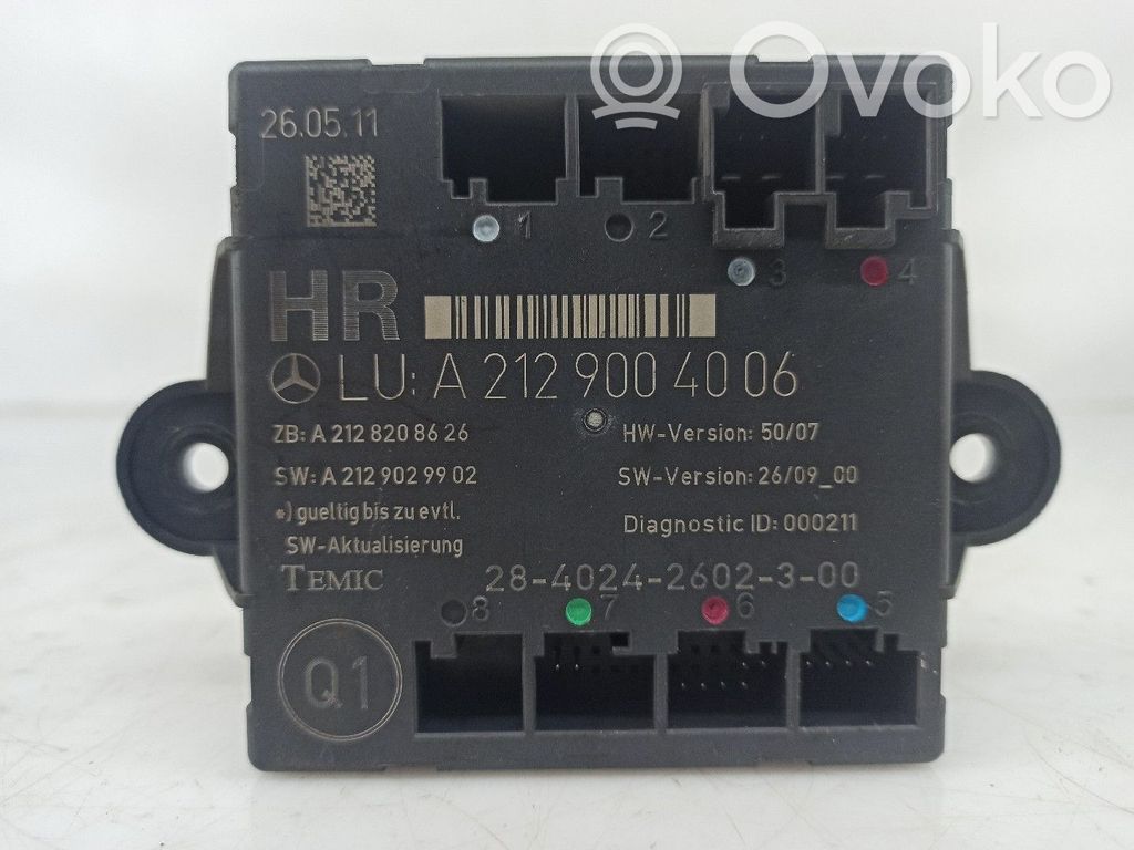 Unitate/modul de control motor   A2129004006,TRSDRT