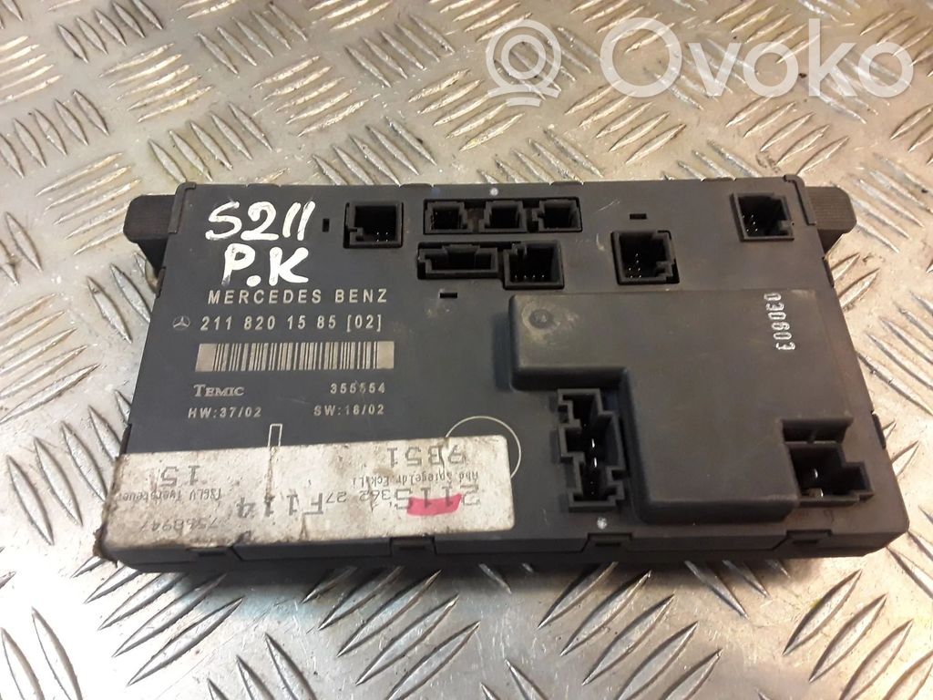 Unité de commande module de porte   A2118201585,2118201585
