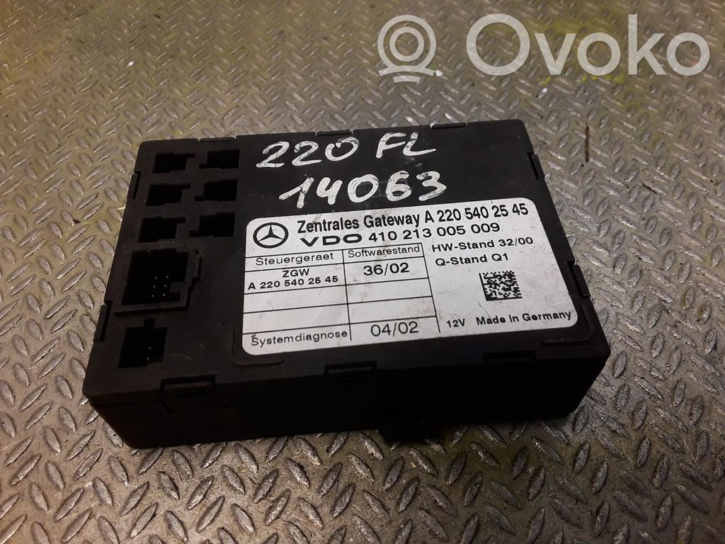 Mercedes-Benz S W220 Módulo de control Gateway 