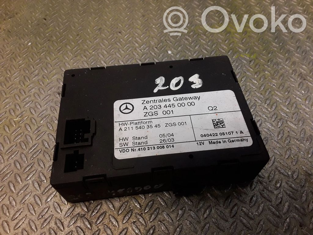 Mercedes-Benz C W203 Module de passerelle 
