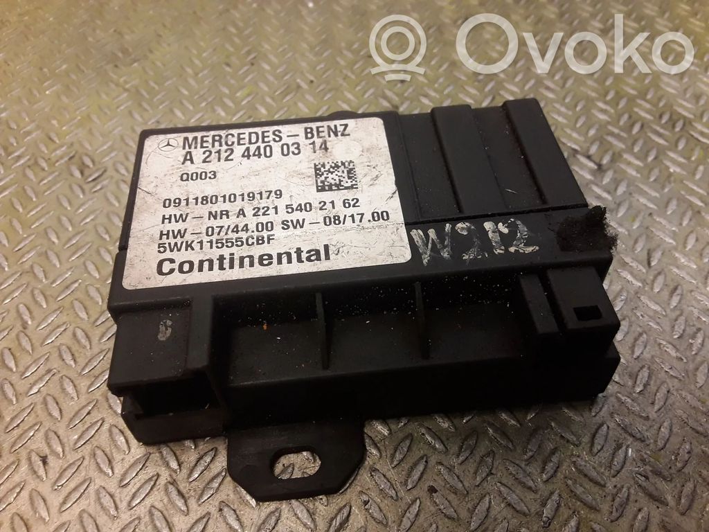 Mercedes-Benz E W212 Unité de commande / module de pompe à carburant 