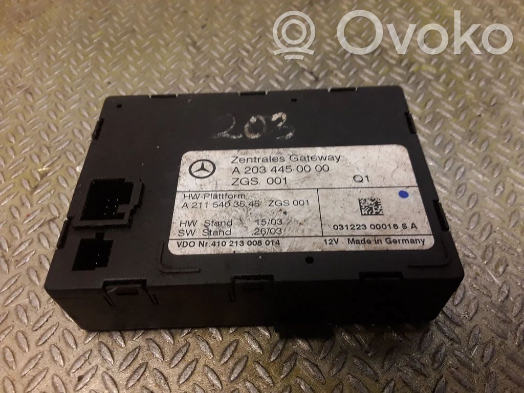 Mercedes-Benz C W203 Module de passerelle 