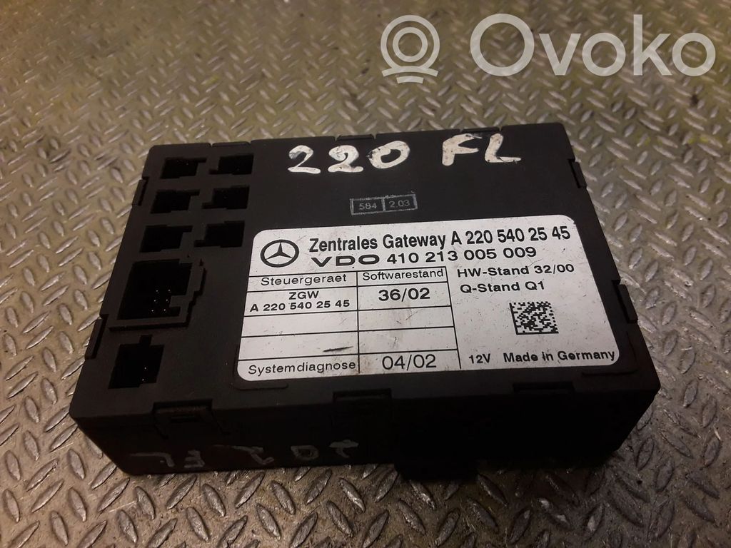 Mercedes-Benz S W220 Módulo de control Gateway 