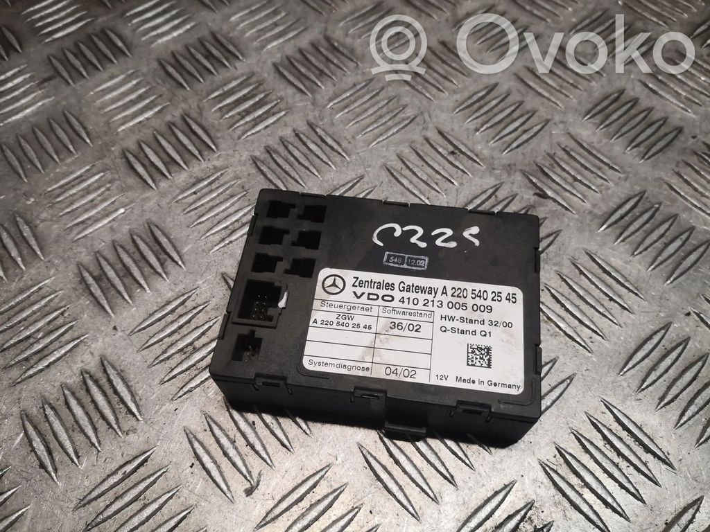 Mercedes-Benz S W220 Módulo de control Gateway 