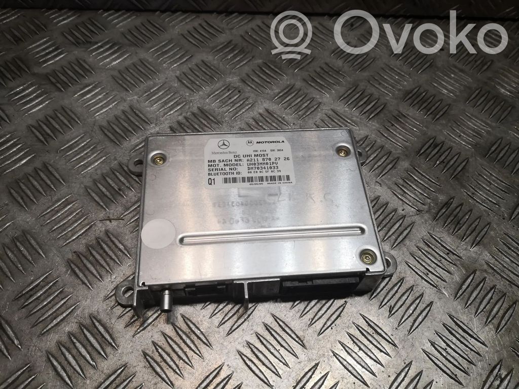 Mercedes-Benz CLK A209 C209 Bluetooth control unit module 