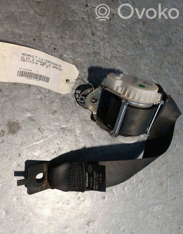 Sicherheitsgurt hinten   8200683953