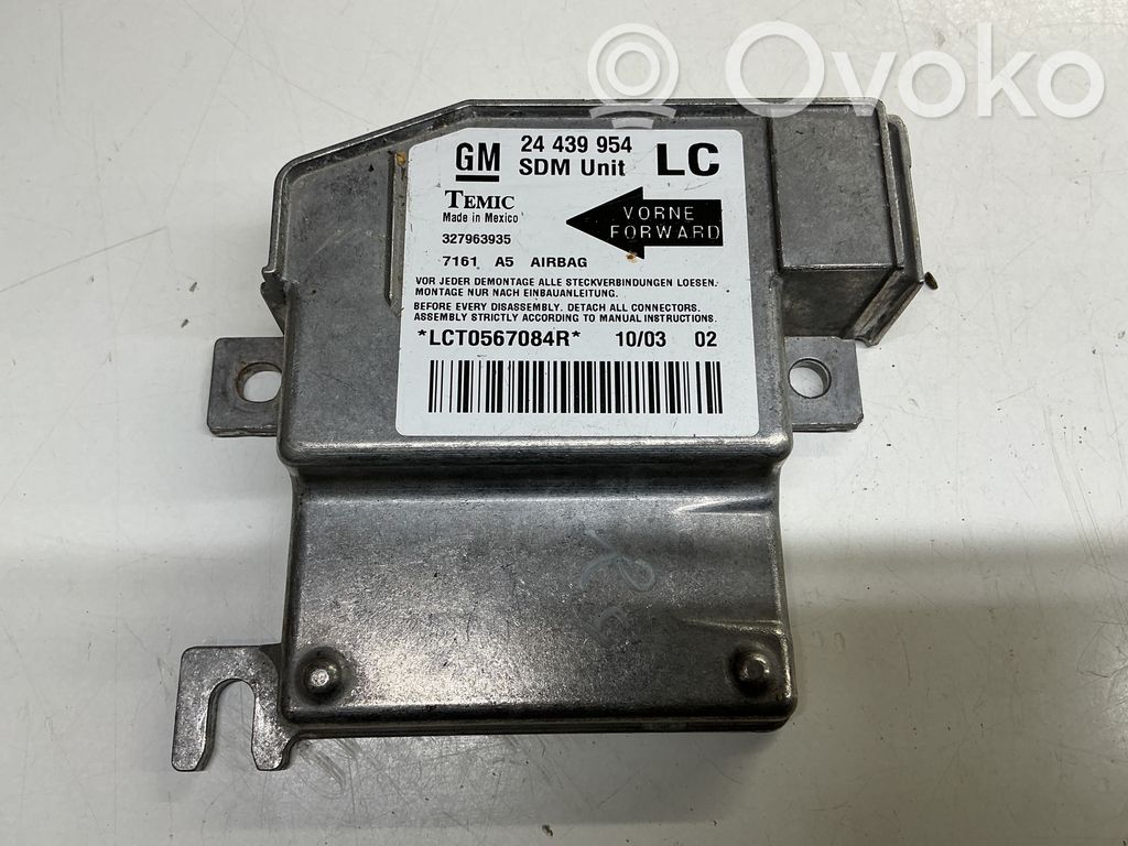 Airbag control unit/module   24439954,327963935,LCT0567084R