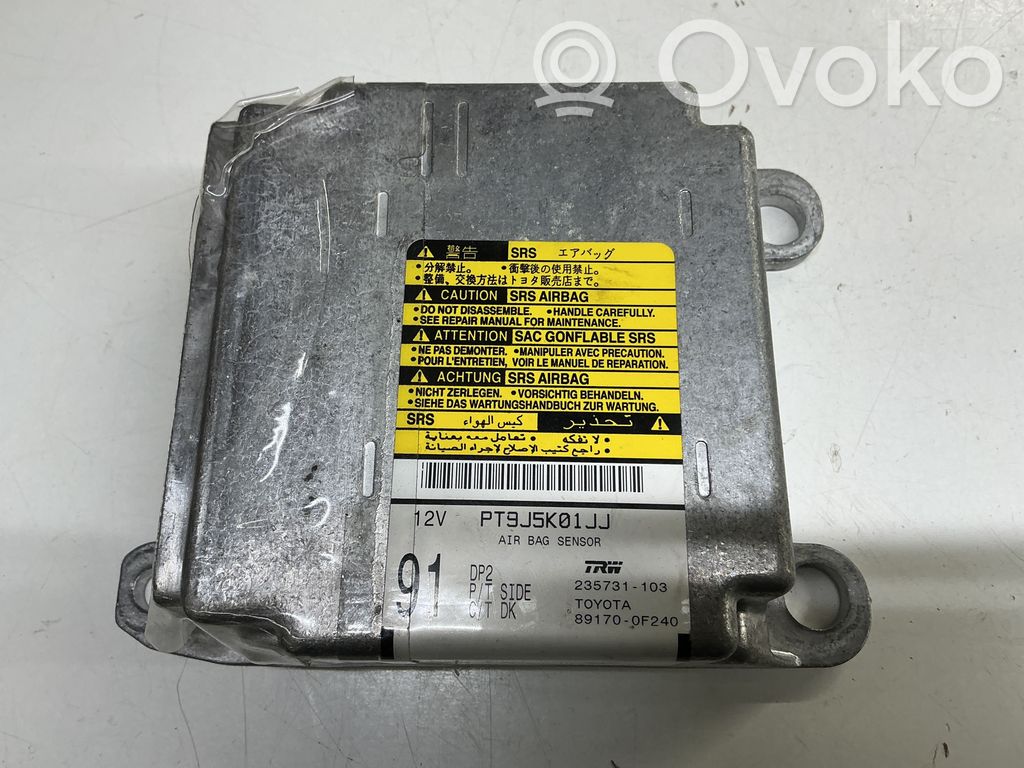 Toyota Corolla Verso E121 Unitate/modul de comandă airbaguri 