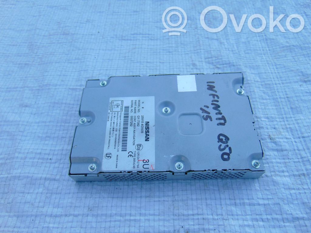 Infiniti Q50 GPS navigation control unit/module 