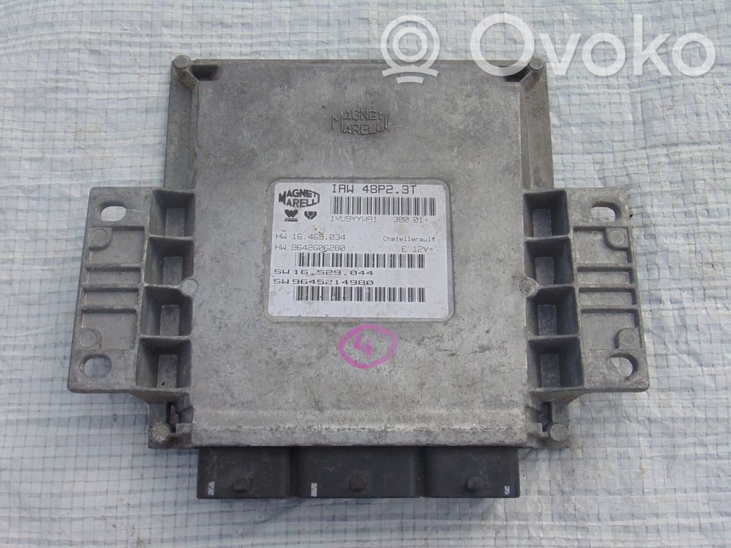 Engine control unit/module   IAW48P23T,9642606280,9645214980,16529044