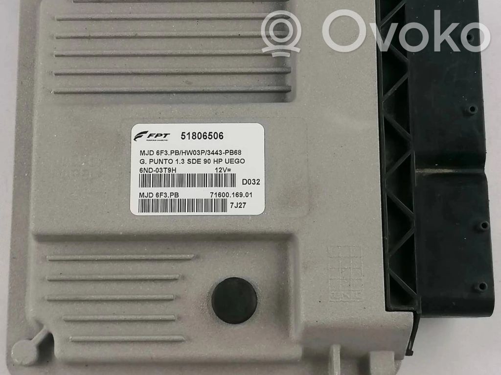 Fiat Grande Punto Engine control unit/module 