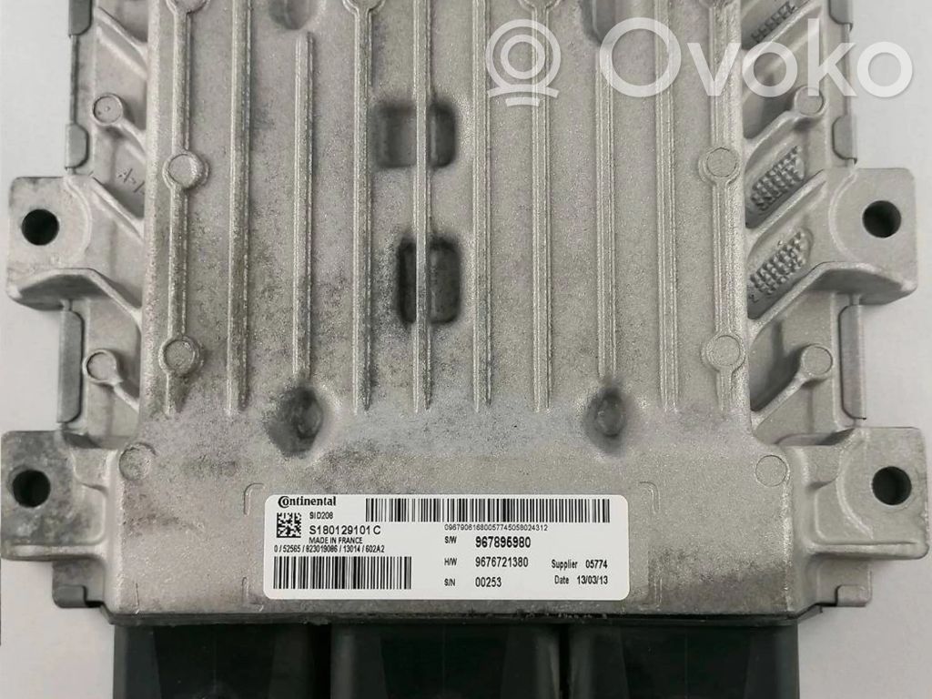 Engine control unit/module   9676721380,S180120101C,9678969880