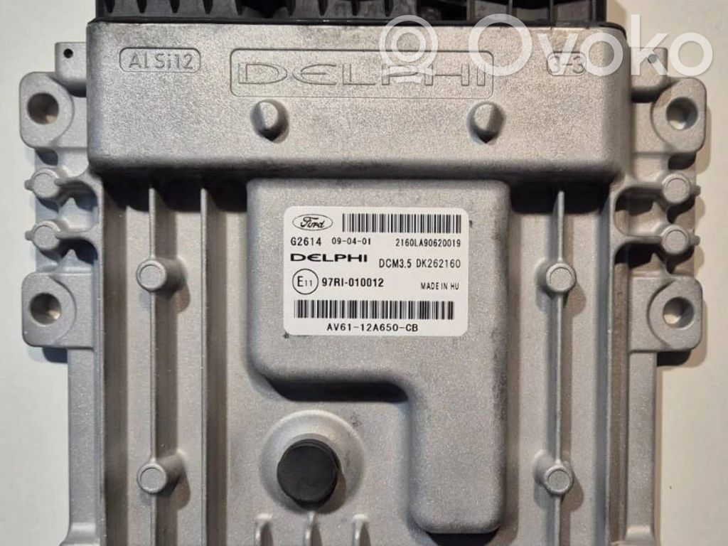 Engine control unit/module ECU   AV6112A650CB,97RI010012,DK262160,210A0A90620019